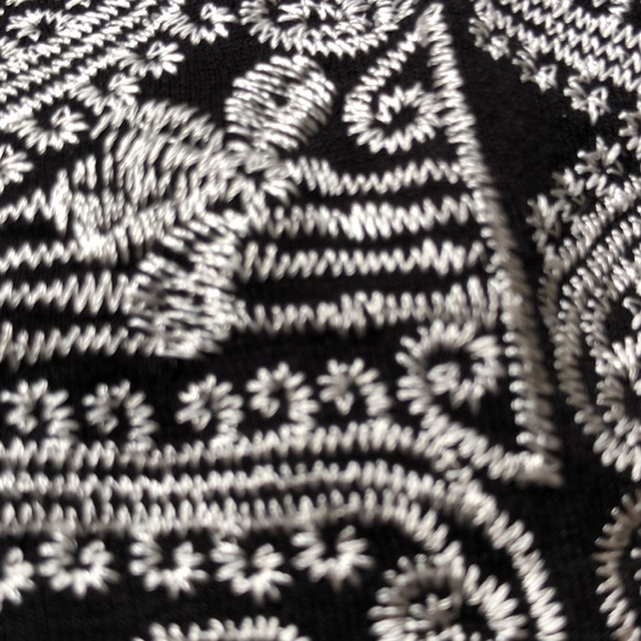 AdriennePapel black embroidered boho top - Picture 4 of 8